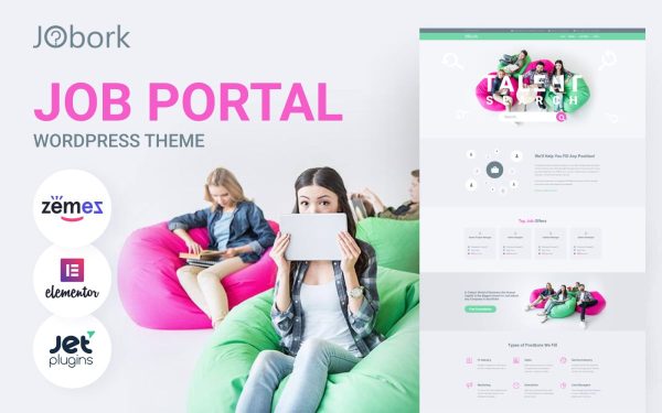 Jobork - Job Portal Template WordPress Theme - Image 1