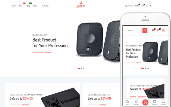 Jordan - Theme for Digital, Electronic, Computer Store WooCommerce Theme - Image 1