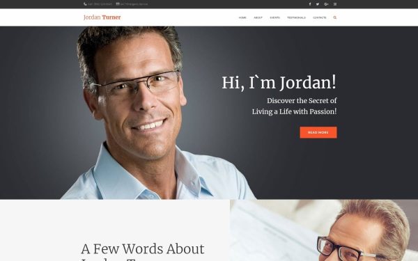 Jordan Turner - Life Coaching WordPress Theme - Image 1