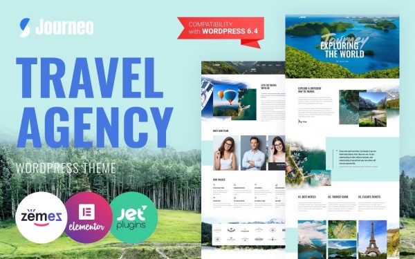 Journeo - Travel Agency WordPress Elementor Theme - Image 1