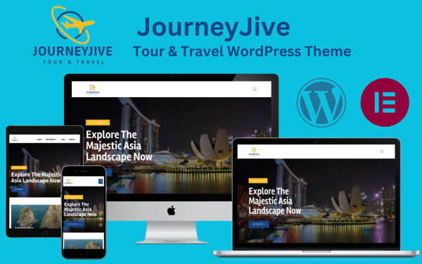 JourneyJive - Tour & Travel Elementor WordPress Theme - Image 1