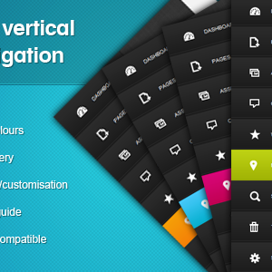 jQuery/CSS Vertical Admin Navigation