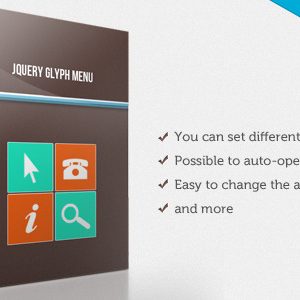 jQuery Glyph Menu