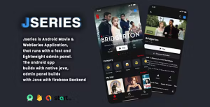 Jseries movie web series with firebase backend netflix clone codermarket.png