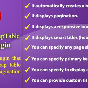 JSON To Bootstrap Table - jQuery Plugin