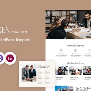 Judge – Law Firm And Lawyer Attorney WordPress Theme WordPress CMS Elementor Template