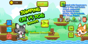 Jumping cat dog runner html5 game mobile vesion admob construct 2.png