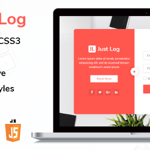 JustLog - Authentication HTML5 Templates