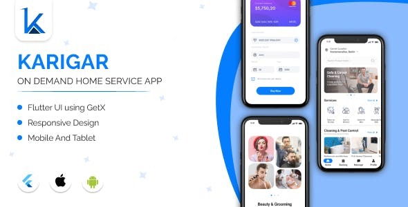 karigar-on-demand-home-service-handyman-app-flutter-ui-template-.jpeg Karigar - On Demand Home Service Handyman App - Flutter UI Template - Image 1