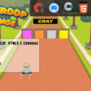 Kart Stroop Effect Challenge - HTML5 Game - Web, Mobile and FB Instant games(C3p and HTML5)