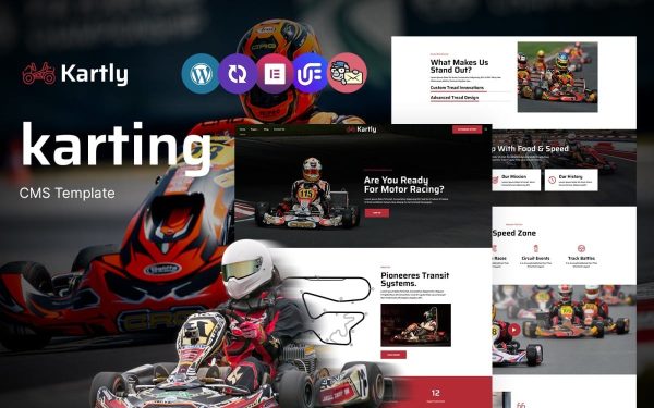 Kartly - Karting Club Multipurpose Responsive WordPress Theme - Image 1