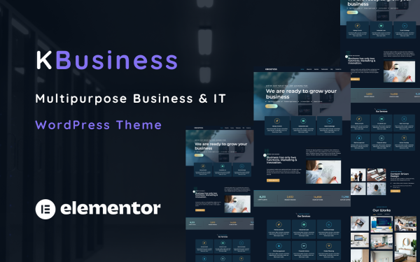 Kbusiness - Multipurpose Business and IT Solution One Page WordPress Theme - Image 1