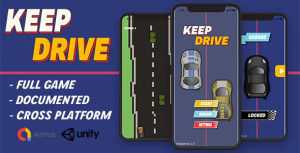 Keepdrive infinite scroller game unity admob codermarket.png
