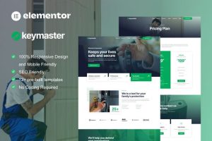 Keymaster locksmith key maker service elementor template kit gplpixel.jpg