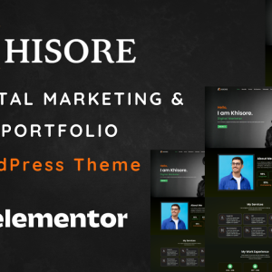 Khisore - Digital Marketing Portfolio WordPress Theme One Page