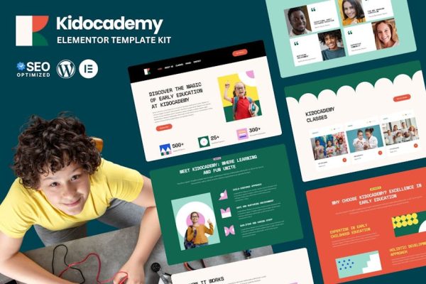 Kidocademy - Kindergarten & Preschool Elementor Template Kits - Image 1