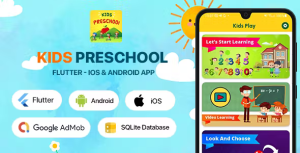 Kids preschool flutter android ios application codermarket.png