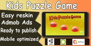 Kids puzzle game unity game admob android codermarket.jpg