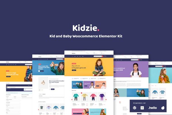 Kidzie - Baby & Kids E-Commerce Elementor Template Kit - Image 1