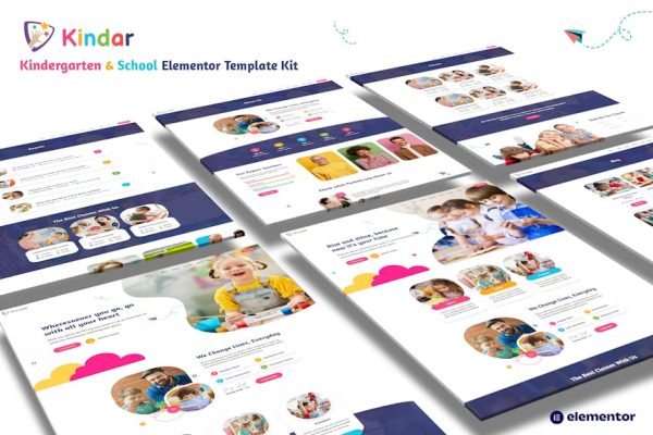 Kindar – Kindergarten & School Elementor Template Kit - Image 1