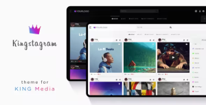 Kingstagram king media viral magazine theme codermarket.png