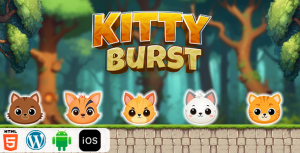 Kitty burst html5 construct3 game gplpixel.png
