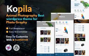 Kopila animal photography portfolio wordpress theme.png