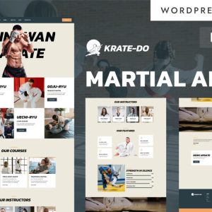 Krate-Do - Martial Arts Training & Academy WordPress Elementor Theme