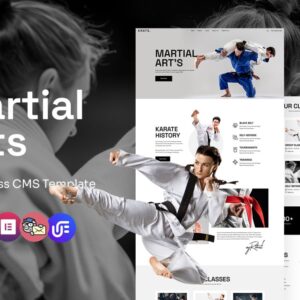 Krate - Martial Arts School And Training Multipurpose WordPress Elementor Theme