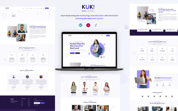 Kuki | LMS Education WordPress Theme - Image 1