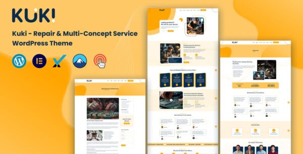 Kuki | Repair & Multi-Concept Service WordPress Theme - Image 1