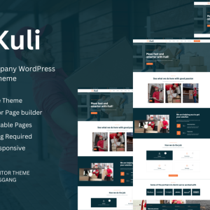Kuli - A Moving Company WordPress Elementor Theme