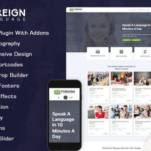Language Courses & Learning Center WordPress Theme