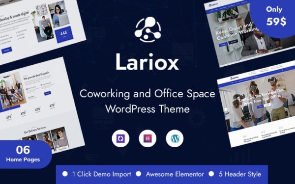 Lariox - Corporate and Business WordPress Theme - Image 1