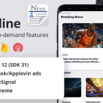 Latest News App + Admob, Facebook, Applovin Ads
