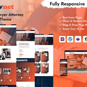 Lawnet - Lawyer Attorney WordPress Theme