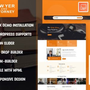 Lawyer and Attorney WordPress Theme