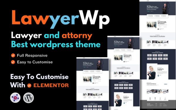 Lawyerwp - lawyer And Attorney Portfolio WordPressTheme - Image 1