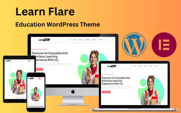 Learn Flare - Education & Online Teaching Elementor WordPress Theme - Image 1