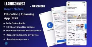Learnconnect react native cli education elearning app template codermarket.jpg