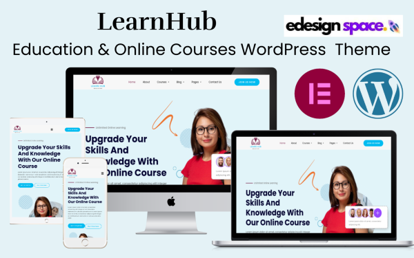 LearnHub - Education & Online Courses WordPress Theme - Image 1