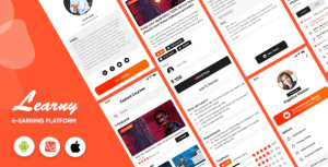 Learny e learning app template course selling app with admin panel.png