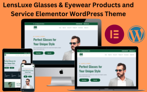 Lensluxe glasses eyewear products and service elementor wordpress theme.png