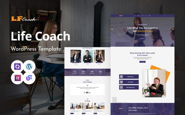 LFCoach - Life Coaching WordPress Elementor Theme - Image 1