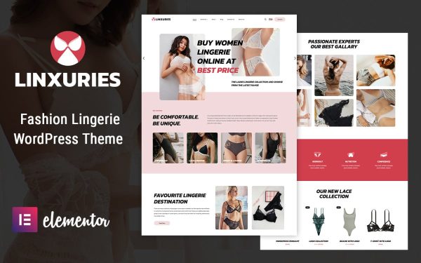 Linxuries - Lingerie and Bikini WordPress Theme - Image 1