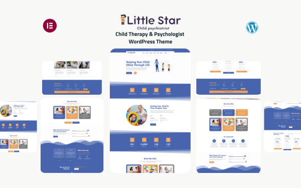 Little Star - Child Therapy & Psychologist WordPress Theme - Image 1