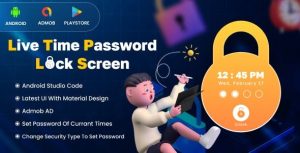 Live time password lock screen screen locker admob android app .jpeg