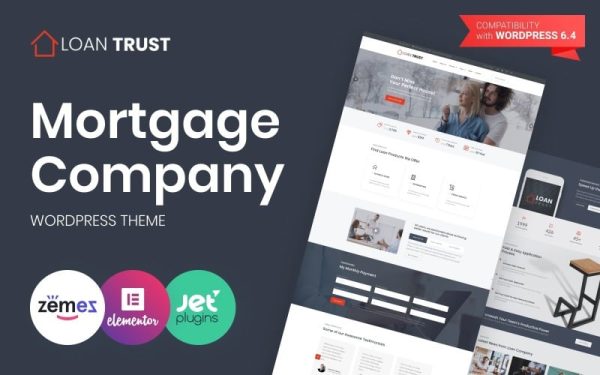 Loan Trust - Mortgage Company Elementor WordPress Theme - Image 1