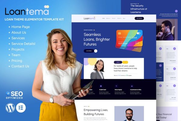 Loantema - Loan Service Elementor Template Kit - Image 1