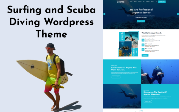 Locma - Swimming School Surfing and Scuba Diving WordPress Theme - Image 1